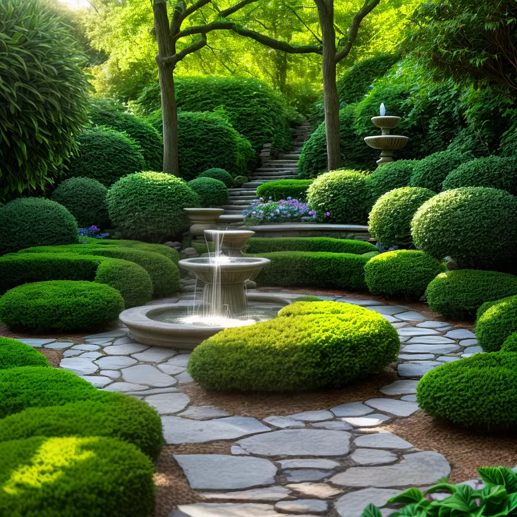 Fotos jardim verde trilha pedra folhas fonte