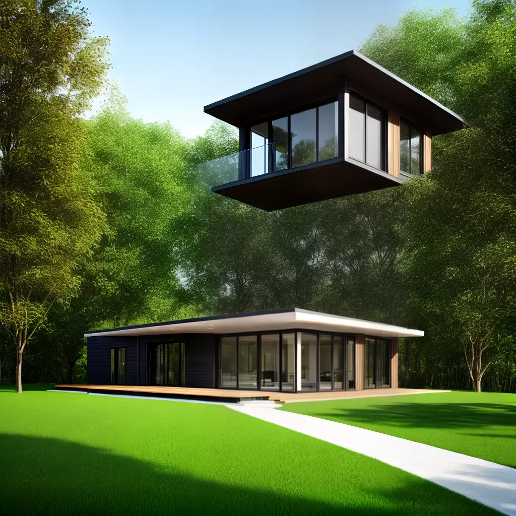 Fotos casa modular ecologica sustentavel paisagem