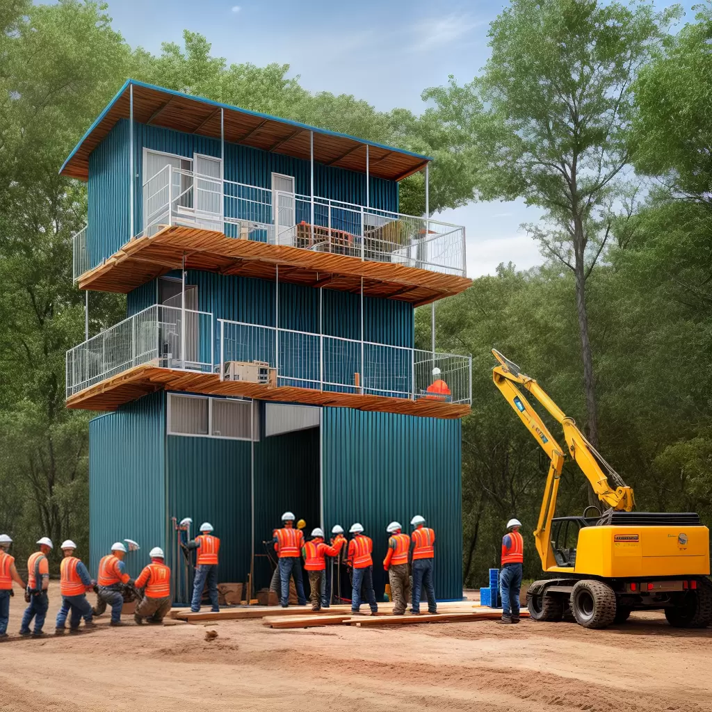 Fotos construcao paineis prefabricados grua