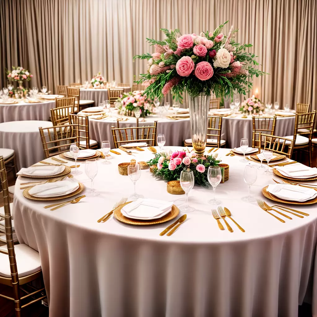Fotos mesa decorada debutante rosa ouro floral
