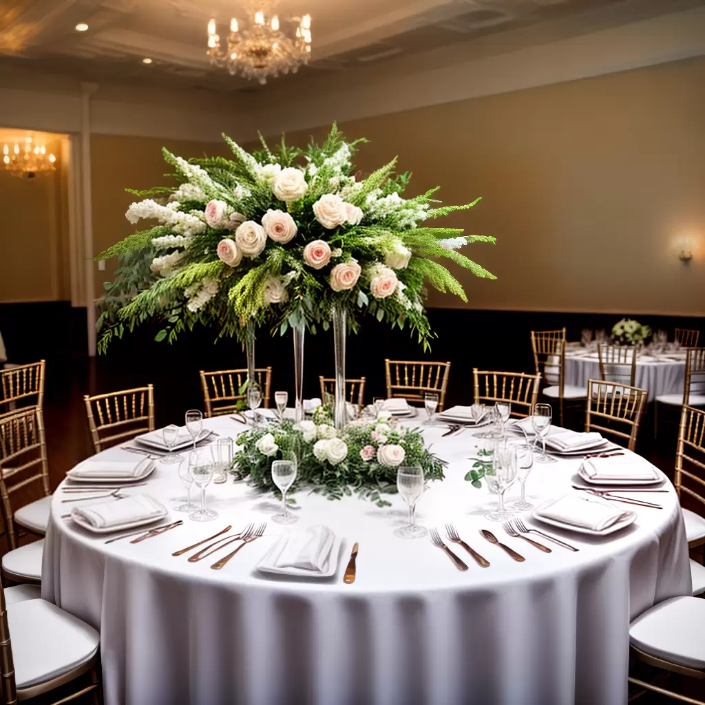 Fotos mesa banquete decorada floral debutante