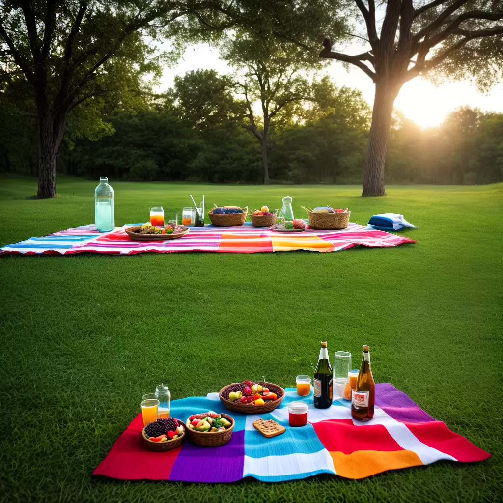 Fotos picnic colorido mesa rustica luzes