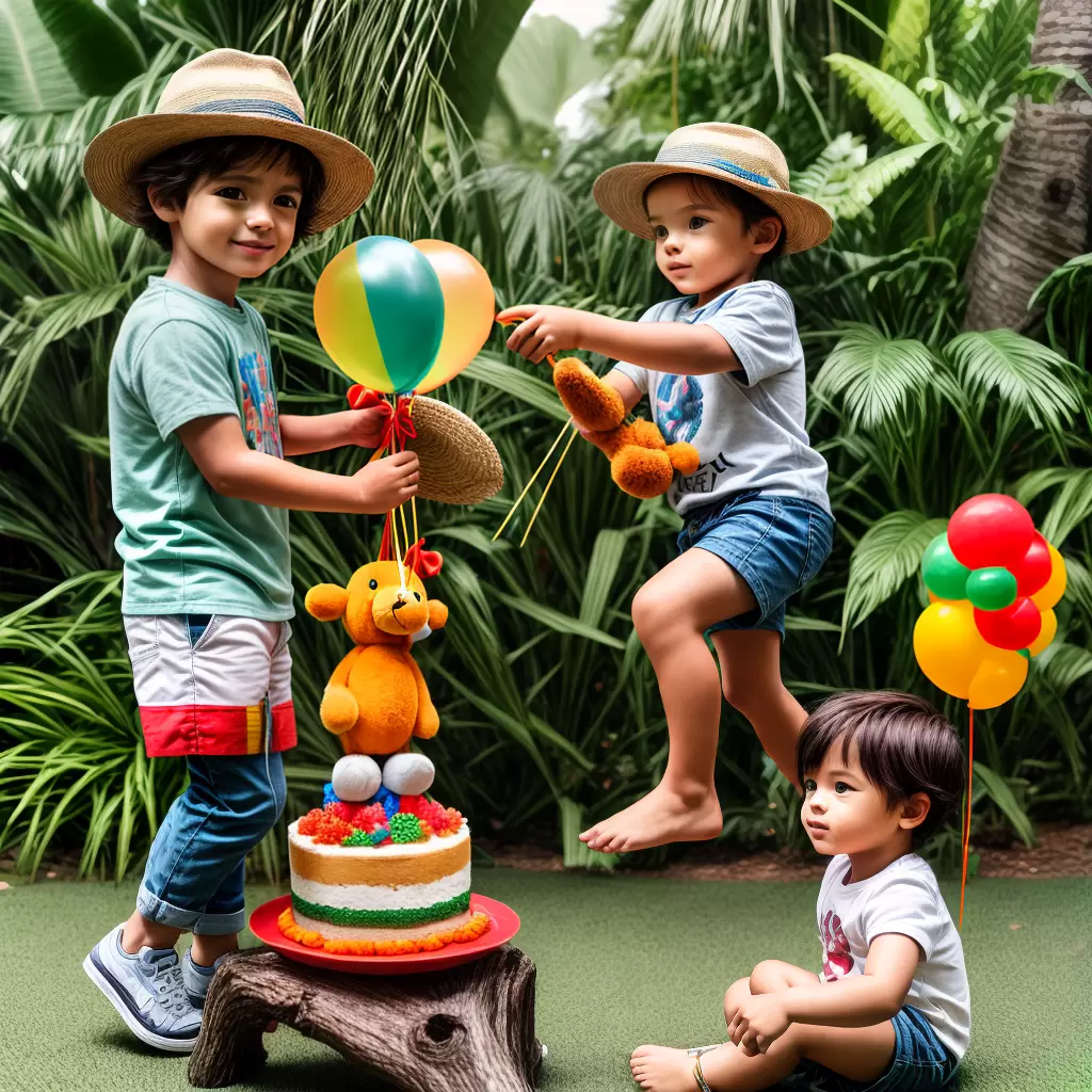 Fotos menino aventureiro aniversario safari