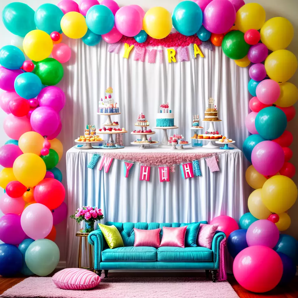 Fotos sala decorada baloes doces jogos
