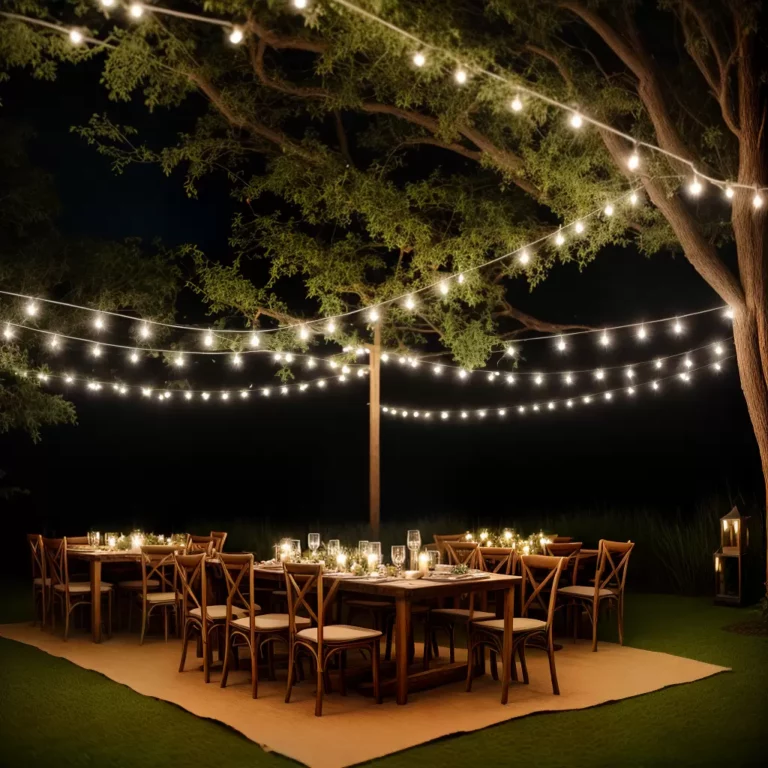 Como criar uma atmosfera mágica com decoração personalizada para festas à noite