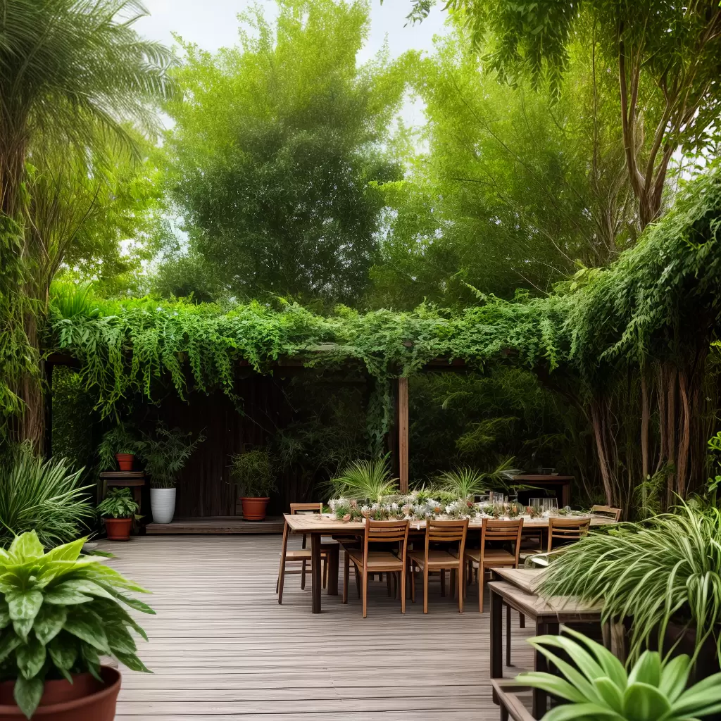 Fotos mesa plantas verde abertura