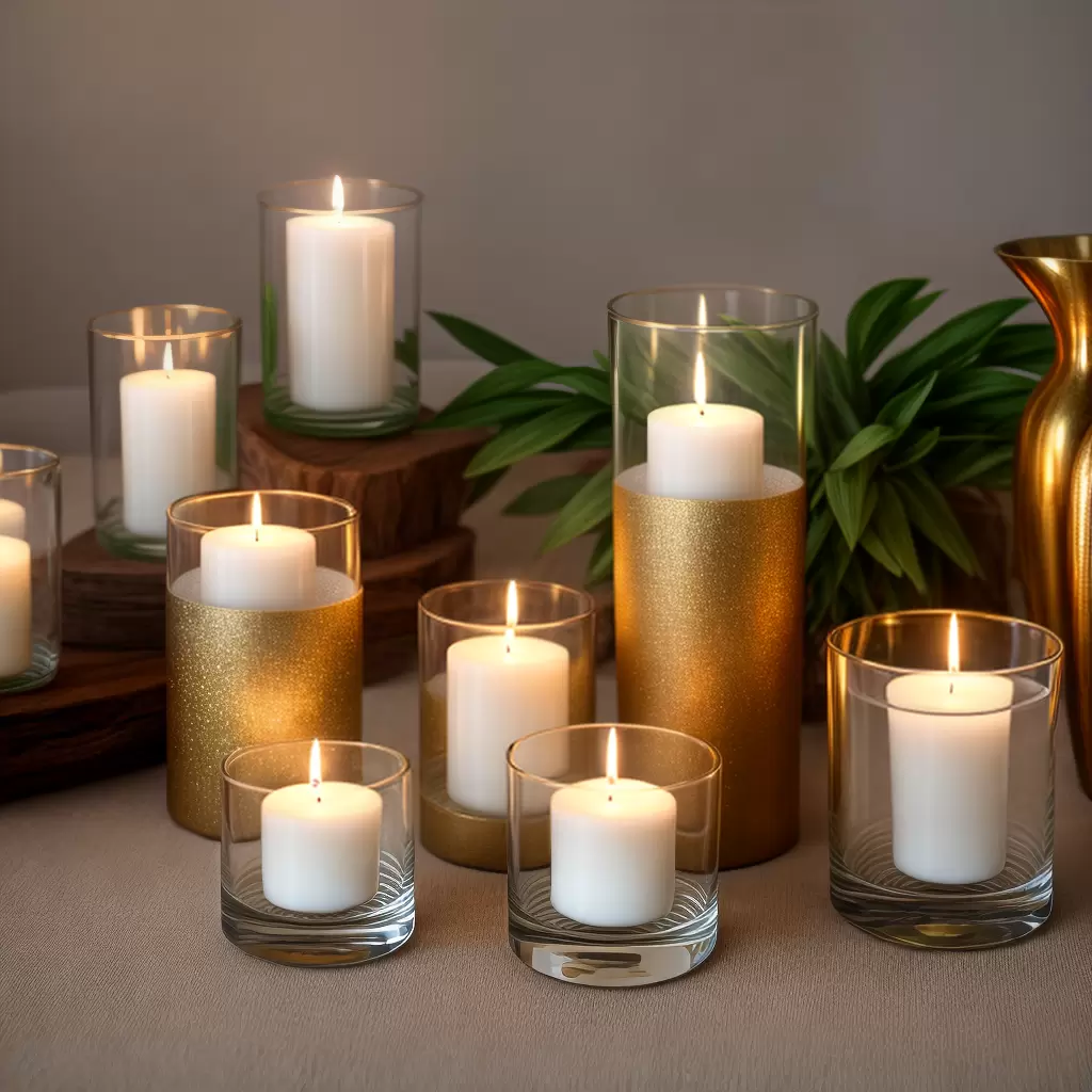 Fotos velas elegantes espaco celebracao