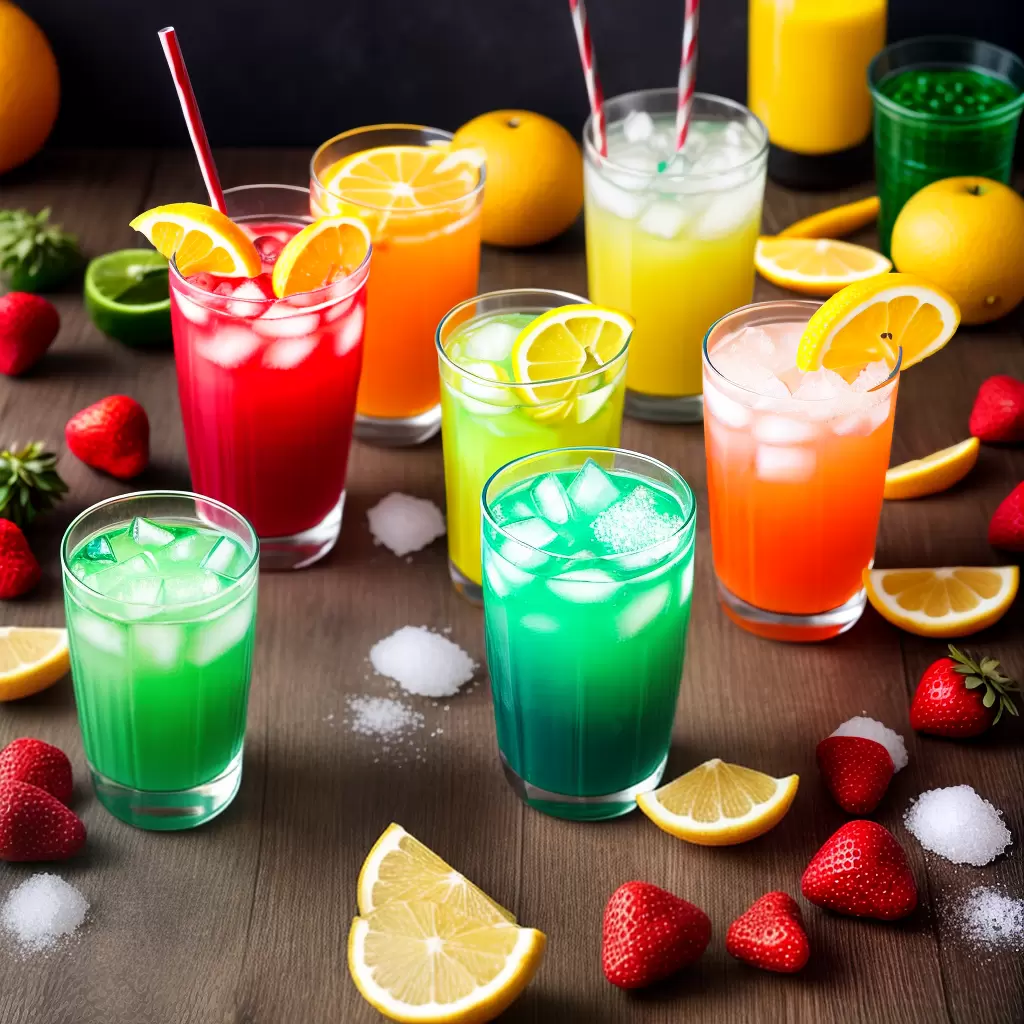 Fotos coqueteleira festiva bebidas frutas acucar sal