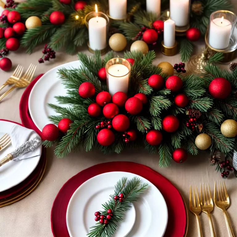 Como decorar a mesa para a ceia de Natal