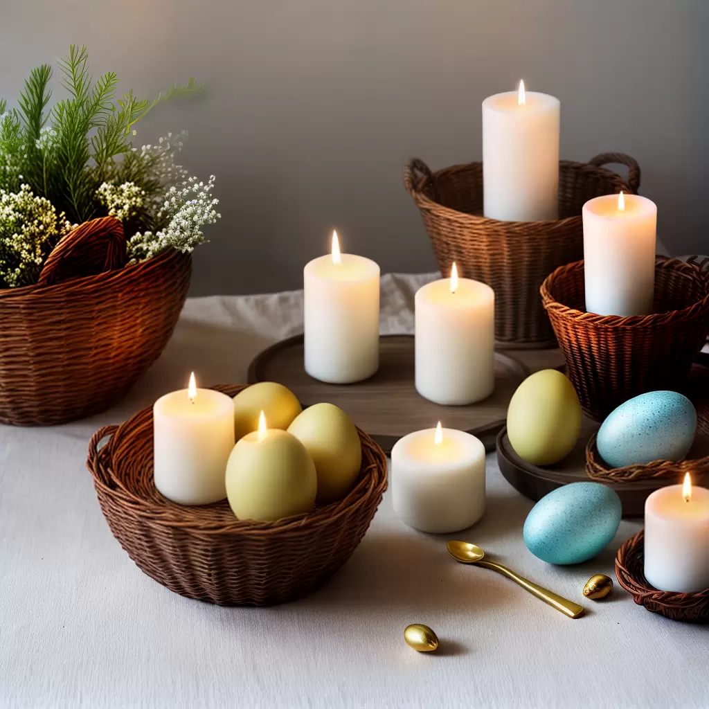 Fotos velas pascoa decoracao lar