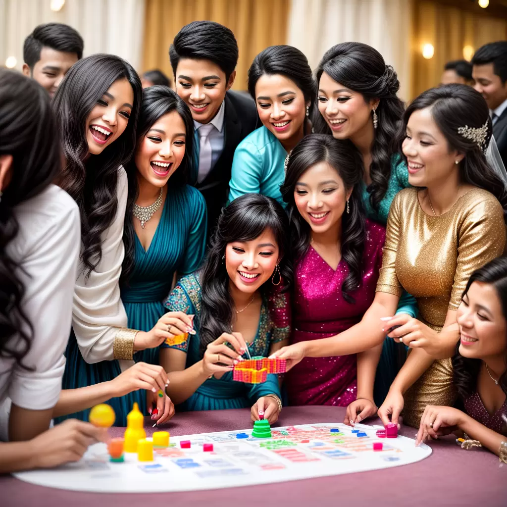 Fotos casamento jogos amigos diversao