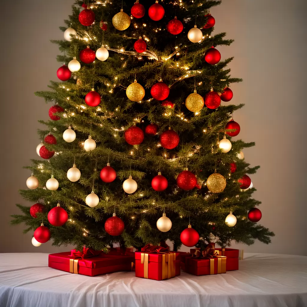 Fotos arvore natal enfeites luzes presentes 1