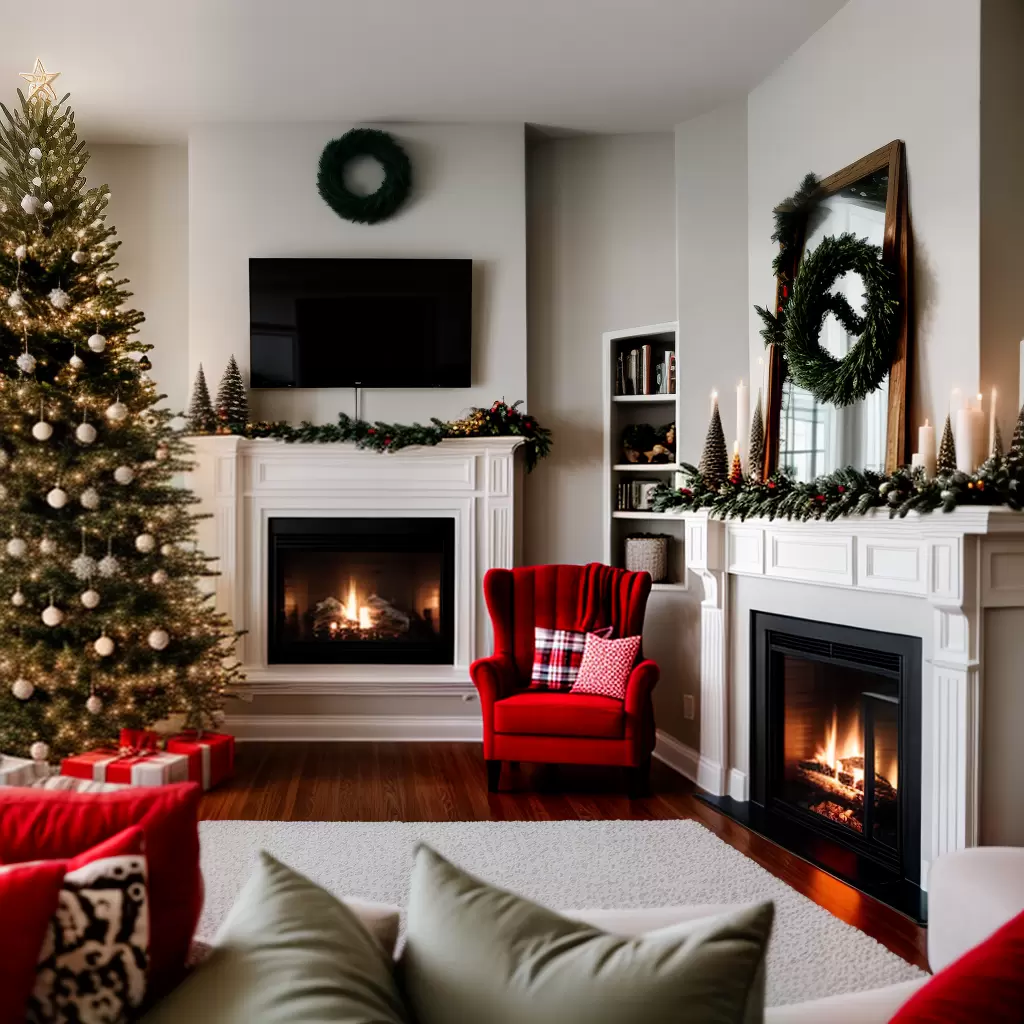 Fotos sala inverno luzes natal almofadas