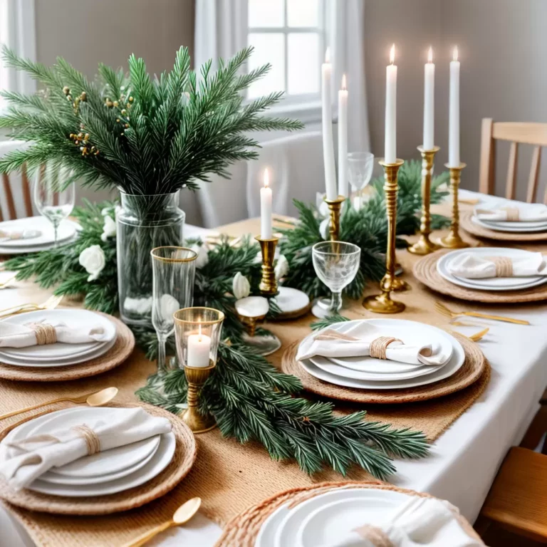 Ideias de decoração para uma festa de Natal minimalista