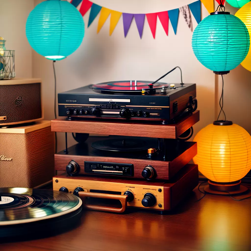 Fotos toca discos vinil decoracao retro