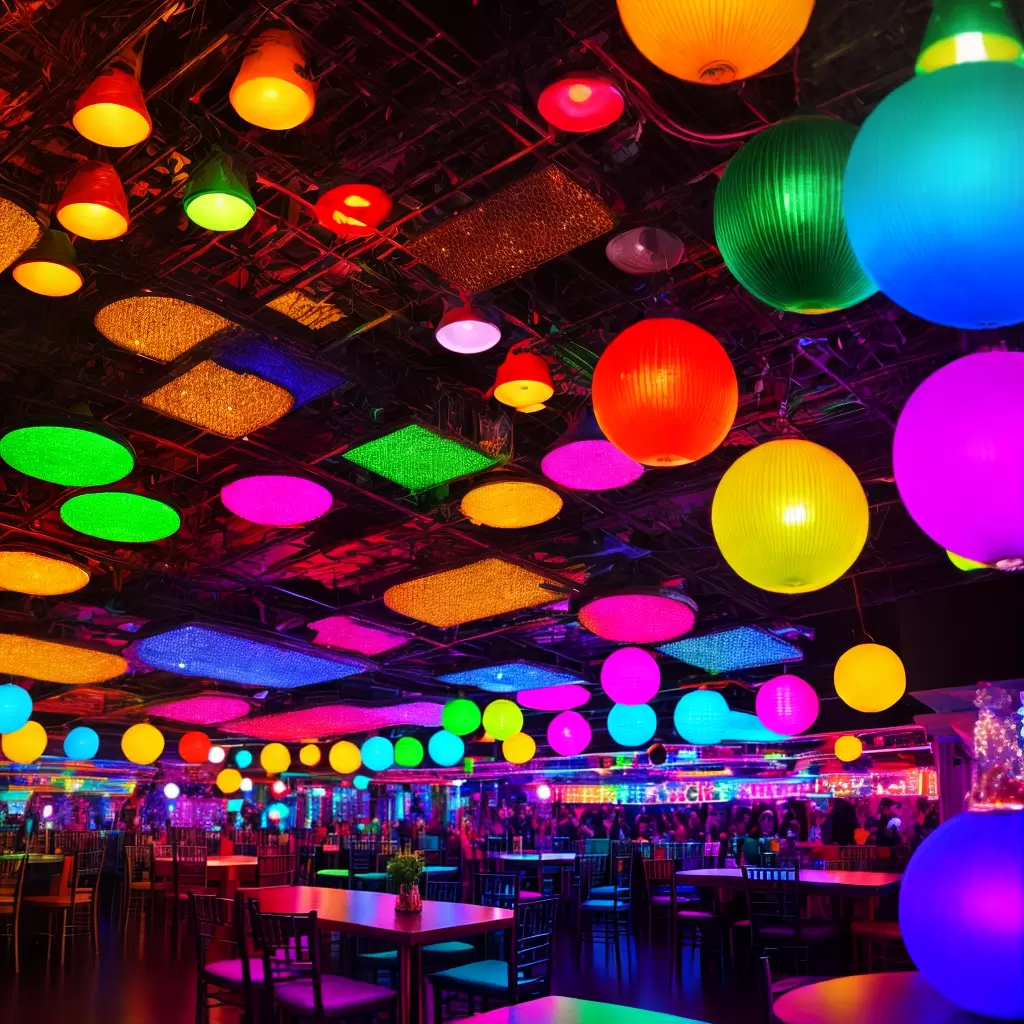 Fotos festa 80 bola disco neon cassetes