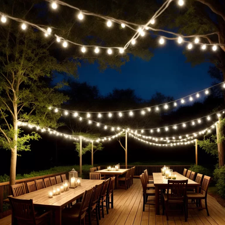 Como usar luzes de corda na decoração de sua festa