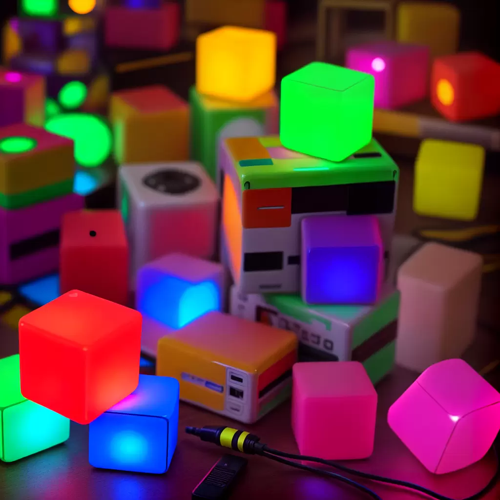 Fotos centro mesa fita cassete neon baloes pacman rubik