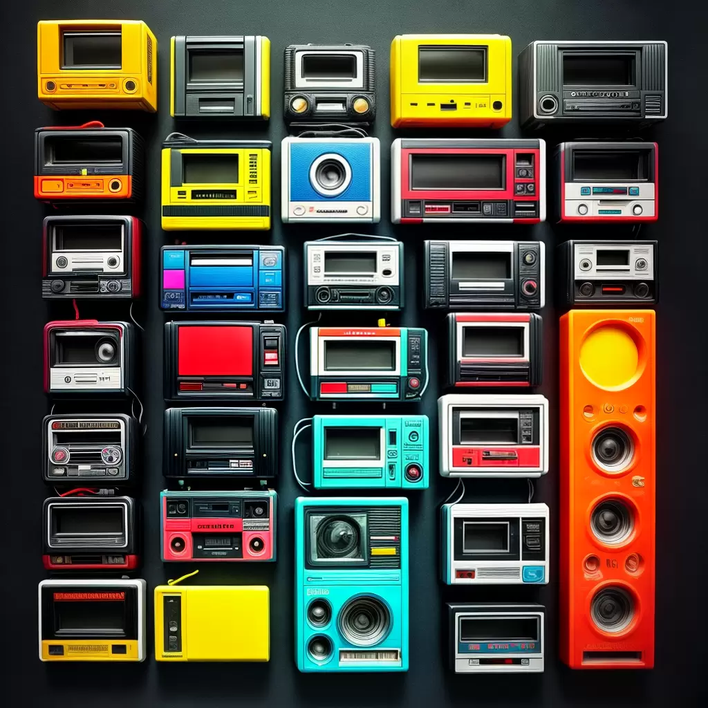 Fotos cassete neon 80s pop decoracao