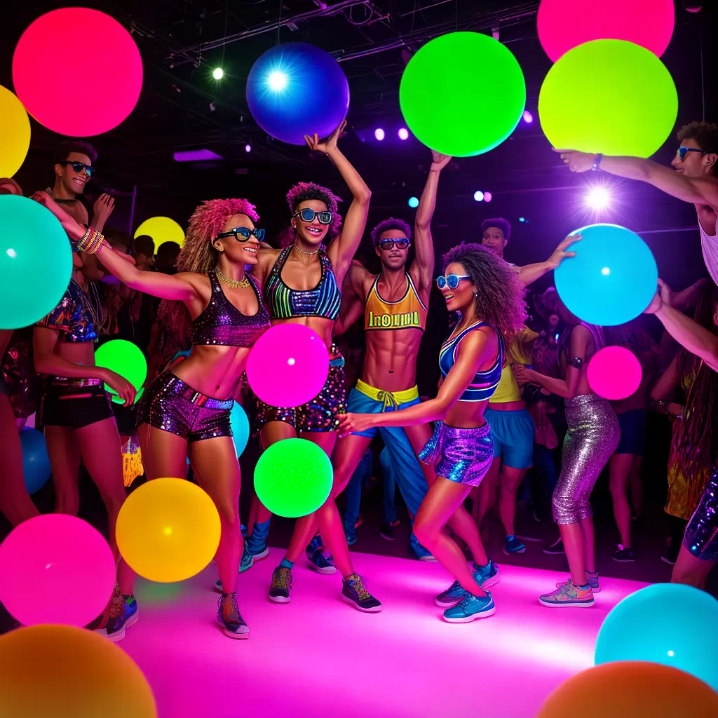 Fotos pista danca neon 80s disco bolo coquetel Fotos pista danca neon 80s disco bolo coquetel