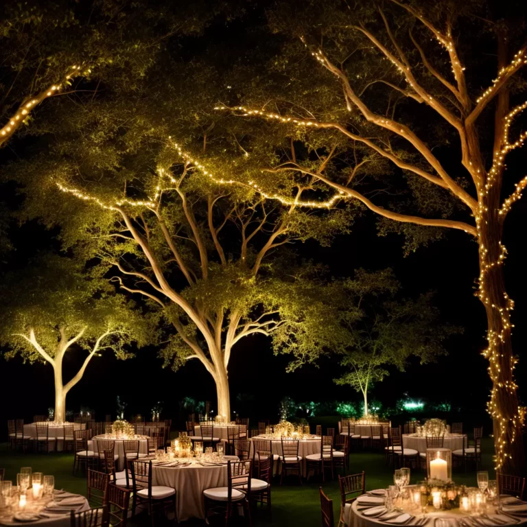 A magia da iluminação em festas de casamento