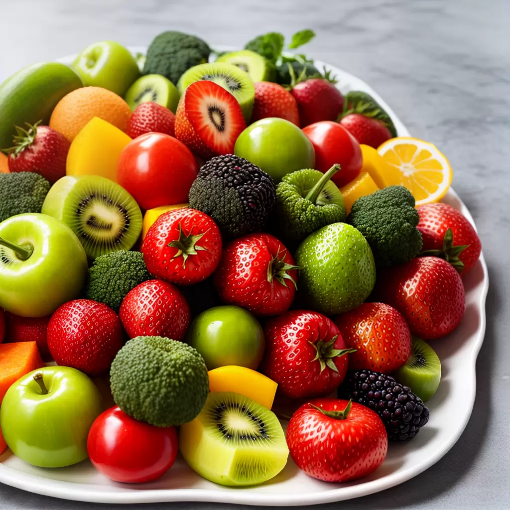 Fotos frutas legumes buffet fresco