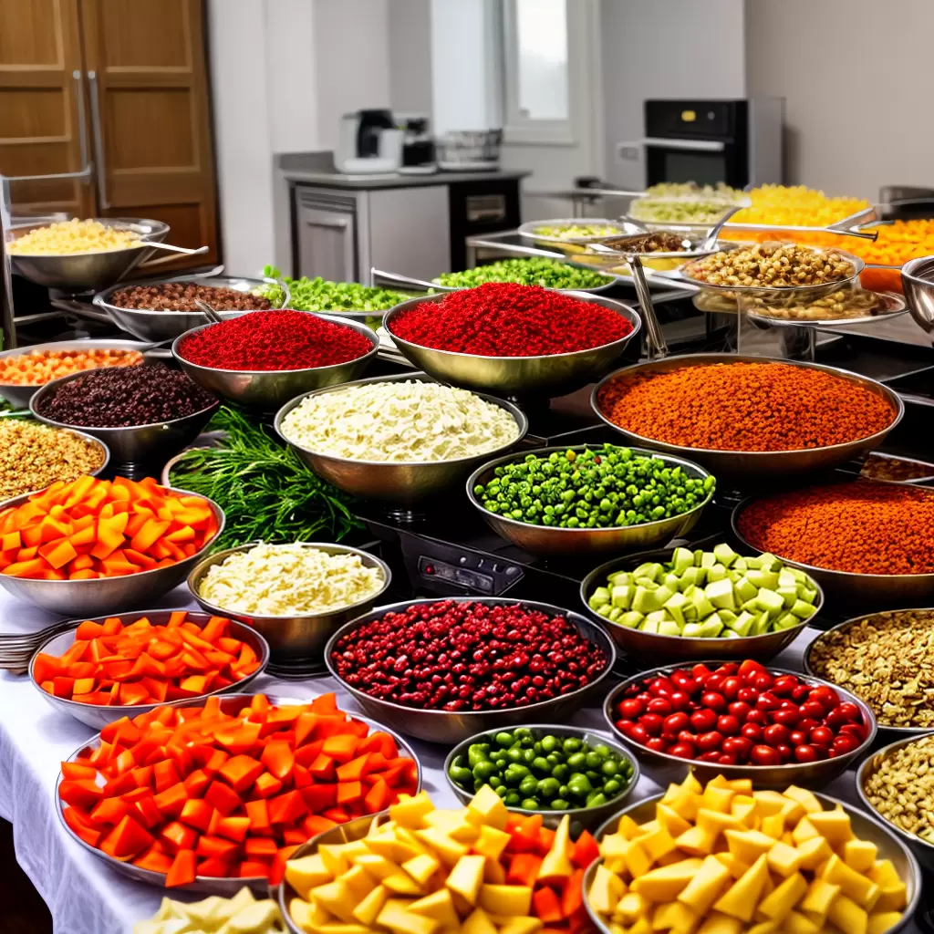 Fotos mesa buffet colorida decoracao economica