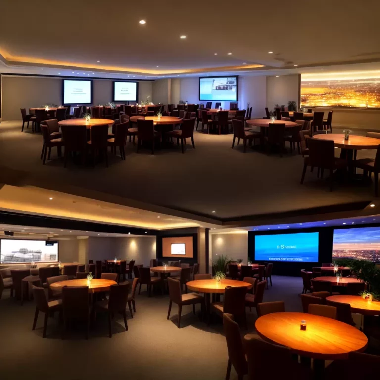 Iluminação para festas corporativas: Criando o ambiente perfeito para networking.