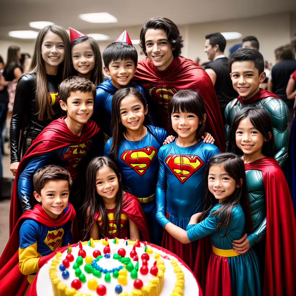 Fotos criancas super herois festa aniversario