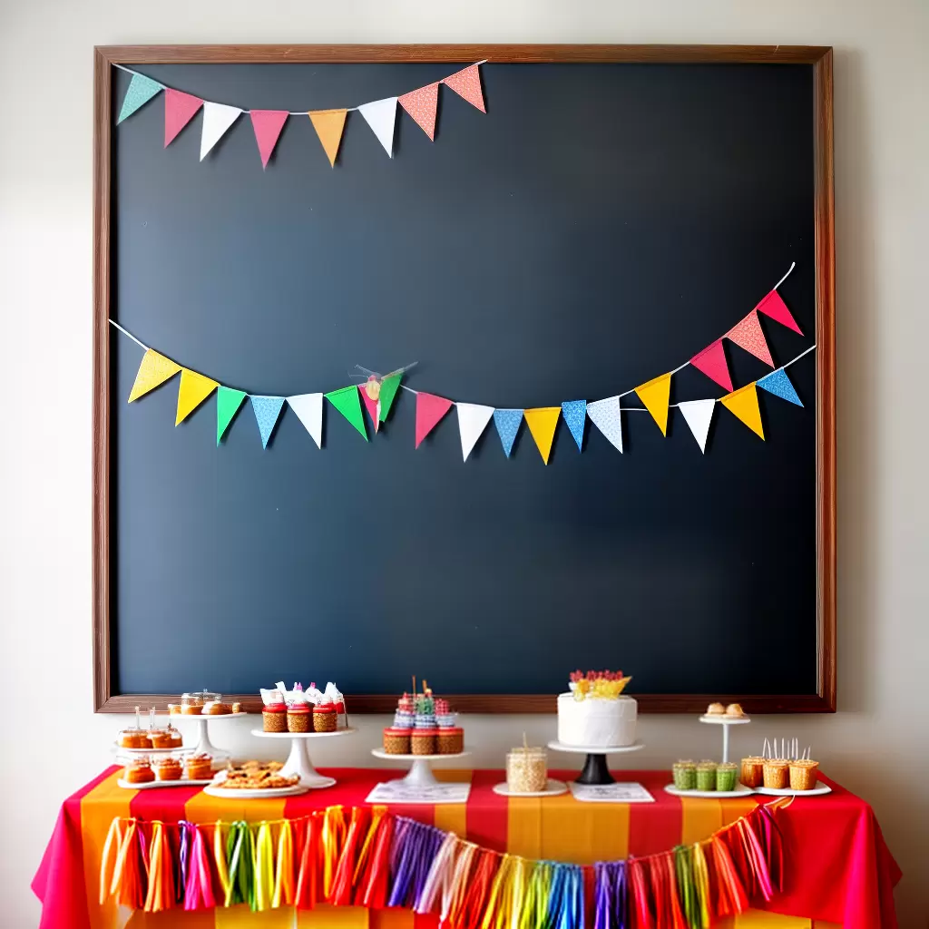 Fotos festa diy banner comida fotos