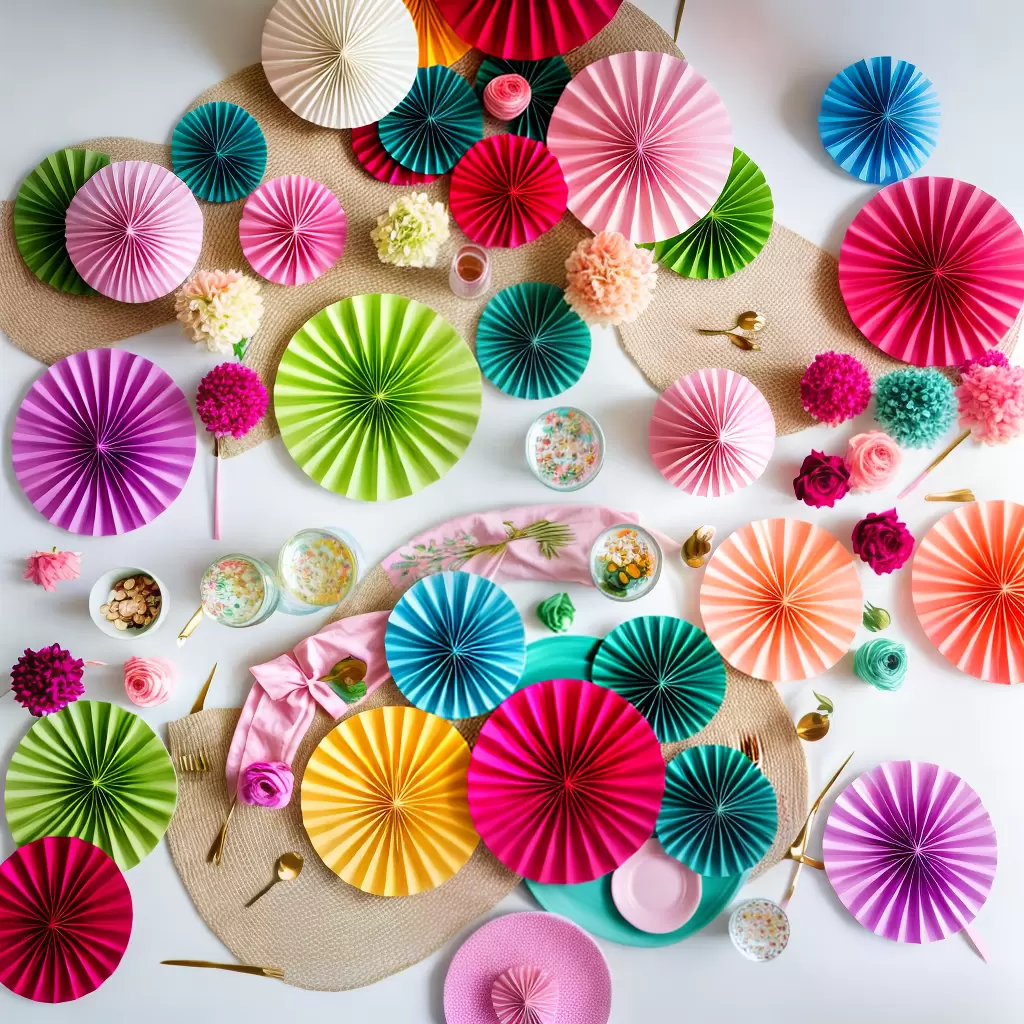 Fotos mesa decorada festa diy colorida