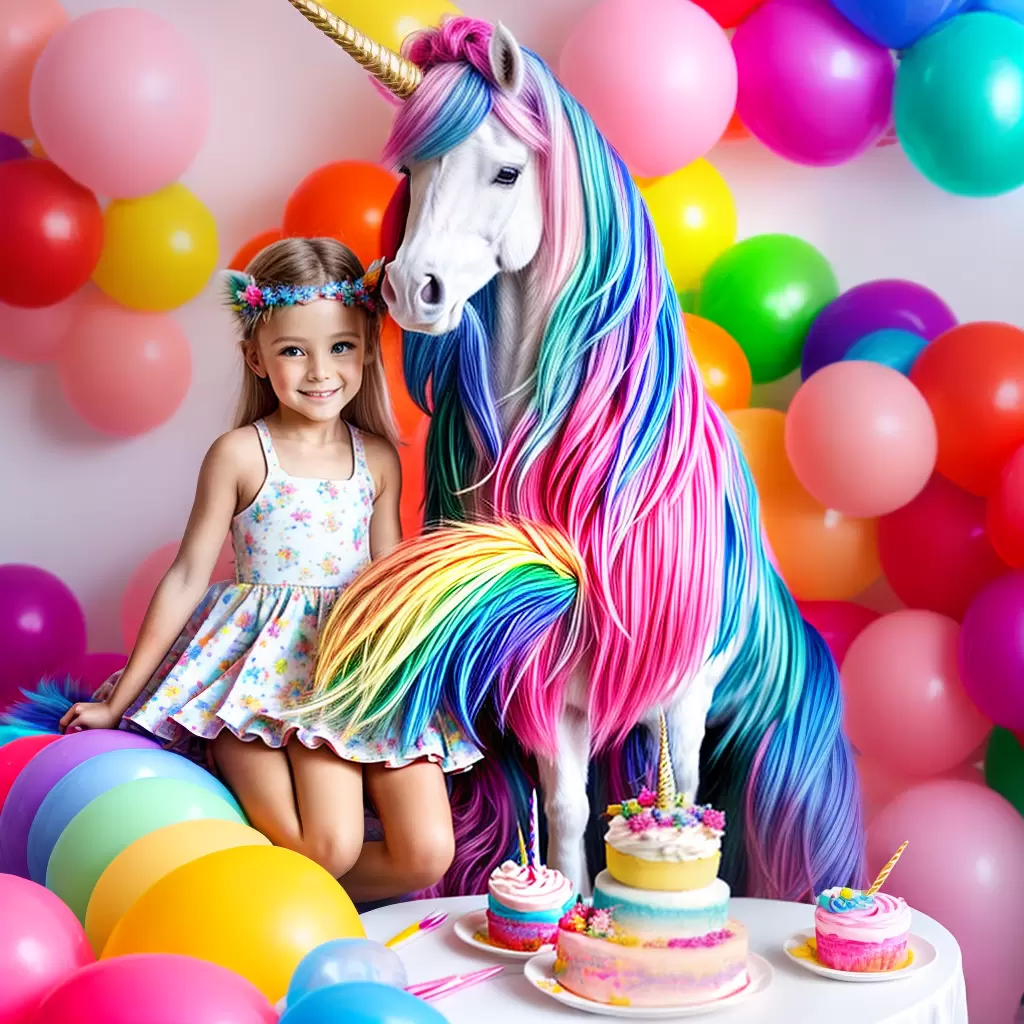 Fotos festa unicornio arco iris bolo tutu