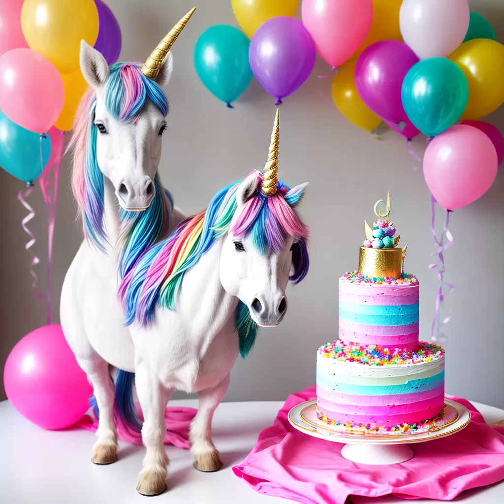 Fotos bolo unicornio arco iris festa