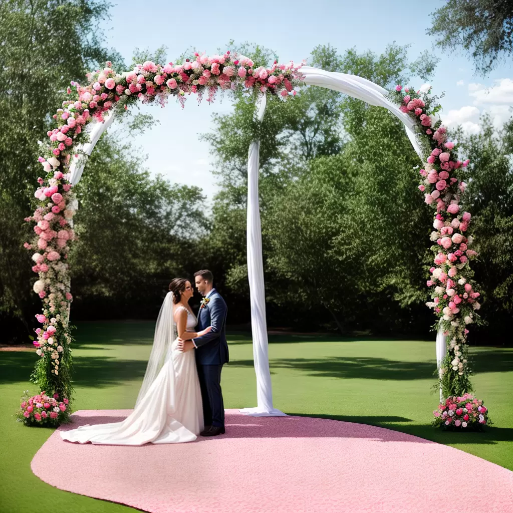 Fotos arco baloes rosa branco casamento rustico