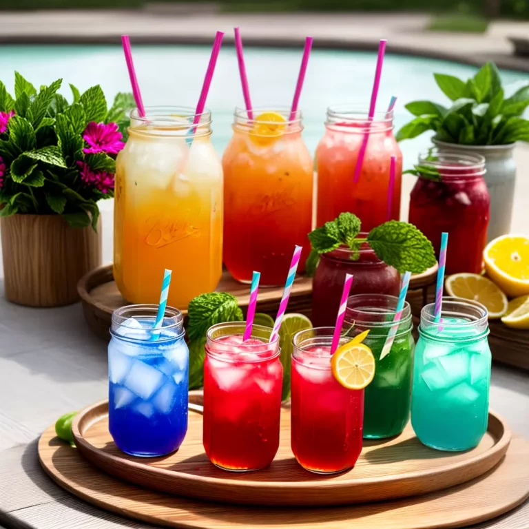 Ideias para servir bebidas de maneira criativa em sua festa
