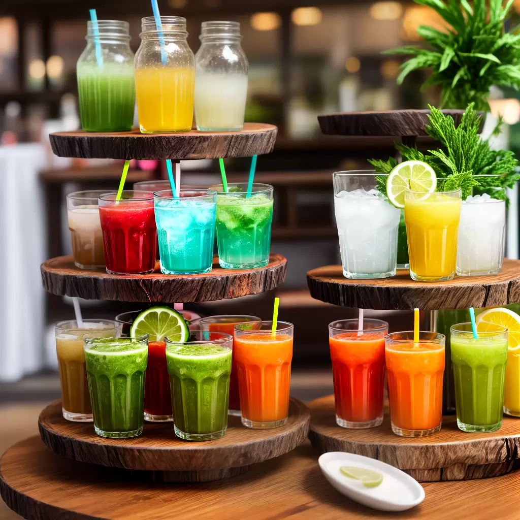Fotos estacao bebidas sem alcool variedade