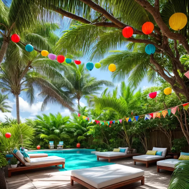 Como fazer uma decoração de festa tropical DIY