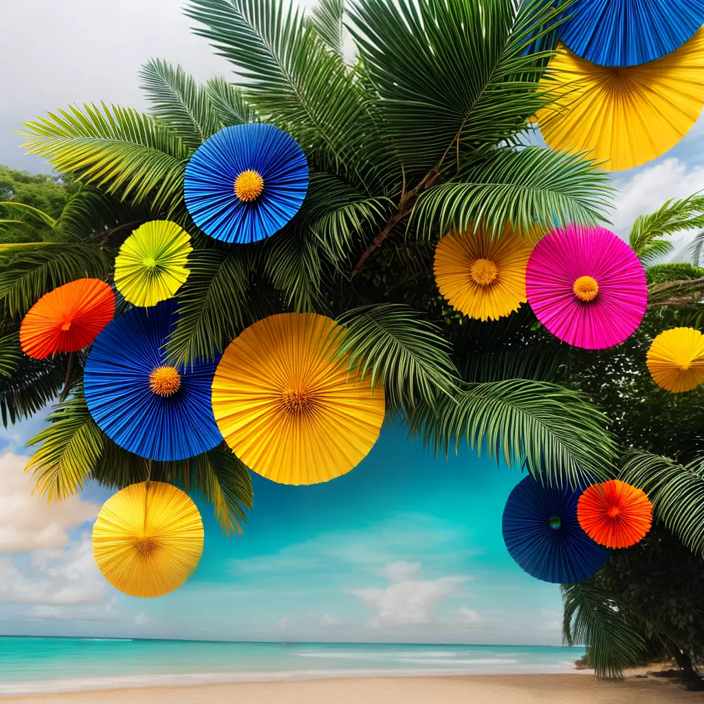 Fotos decoracao tropical ilhas folhagens luzes coqueteis