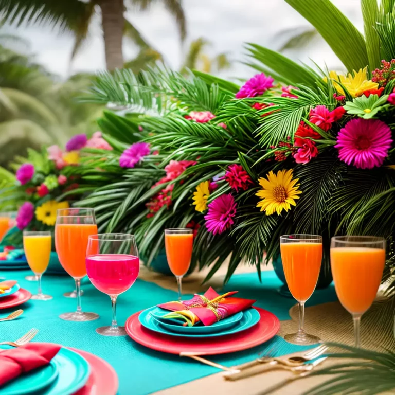 Como escolher o mobiliário para a sua festa tropical