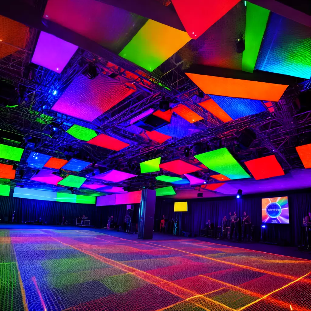 Fotos painel led geometrico danca festa