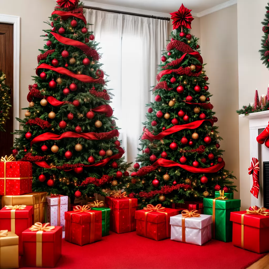 Fotos decoracao natal arvore luzes familia