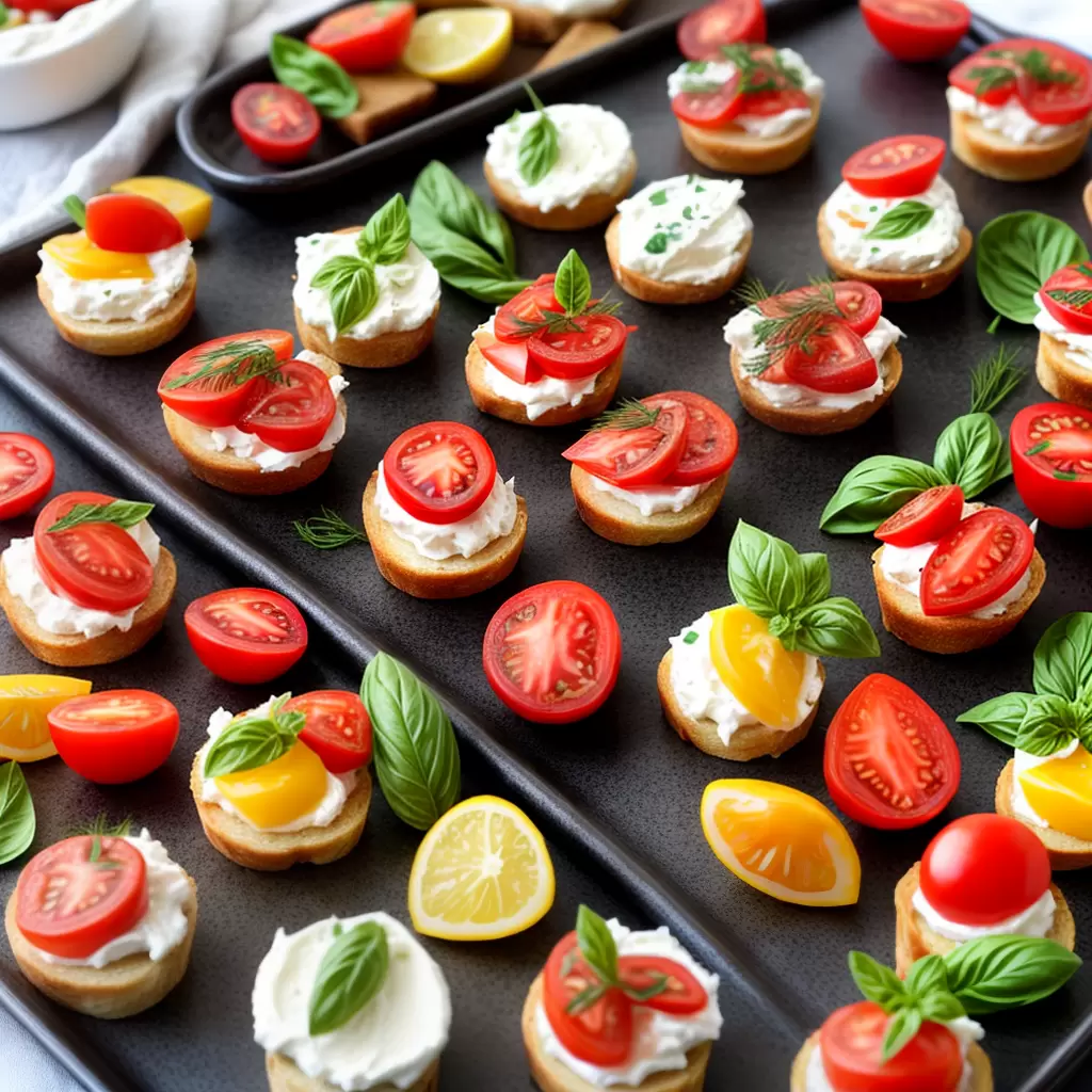 Fotos canapes salmao cream cheese tomate quiche
