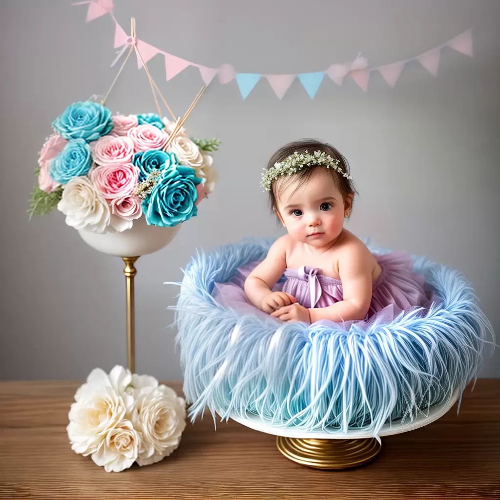 Fotos batismo bebe anjos passaros decoracao