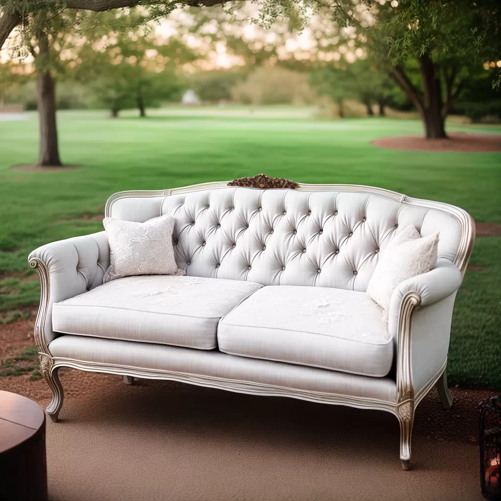 Fotos decoracao rustica floral sofa noivos