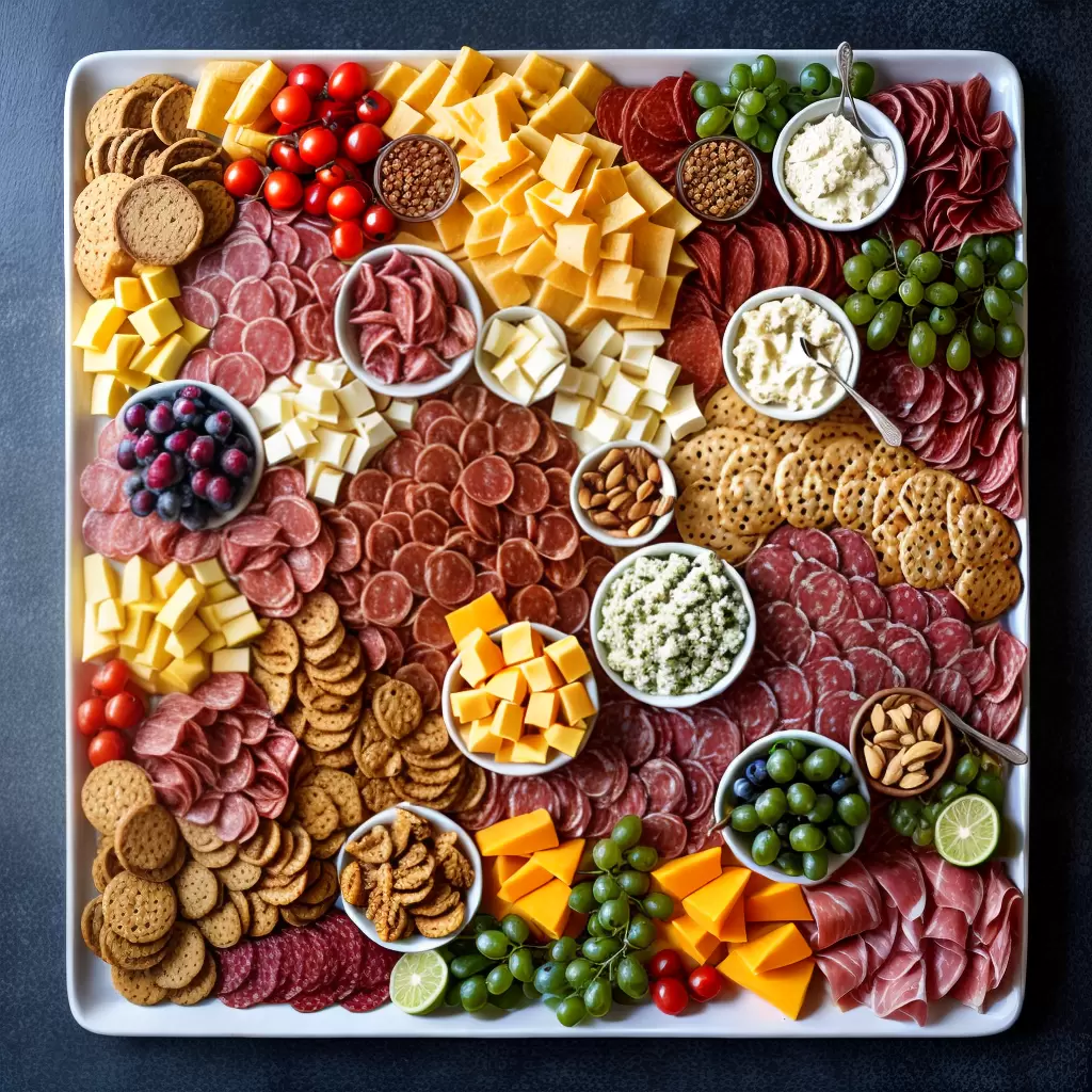Fotos tabua aperitivos queijos frios frutas