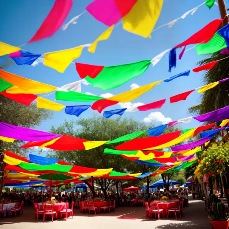 A arte da decoração de festa mexicana