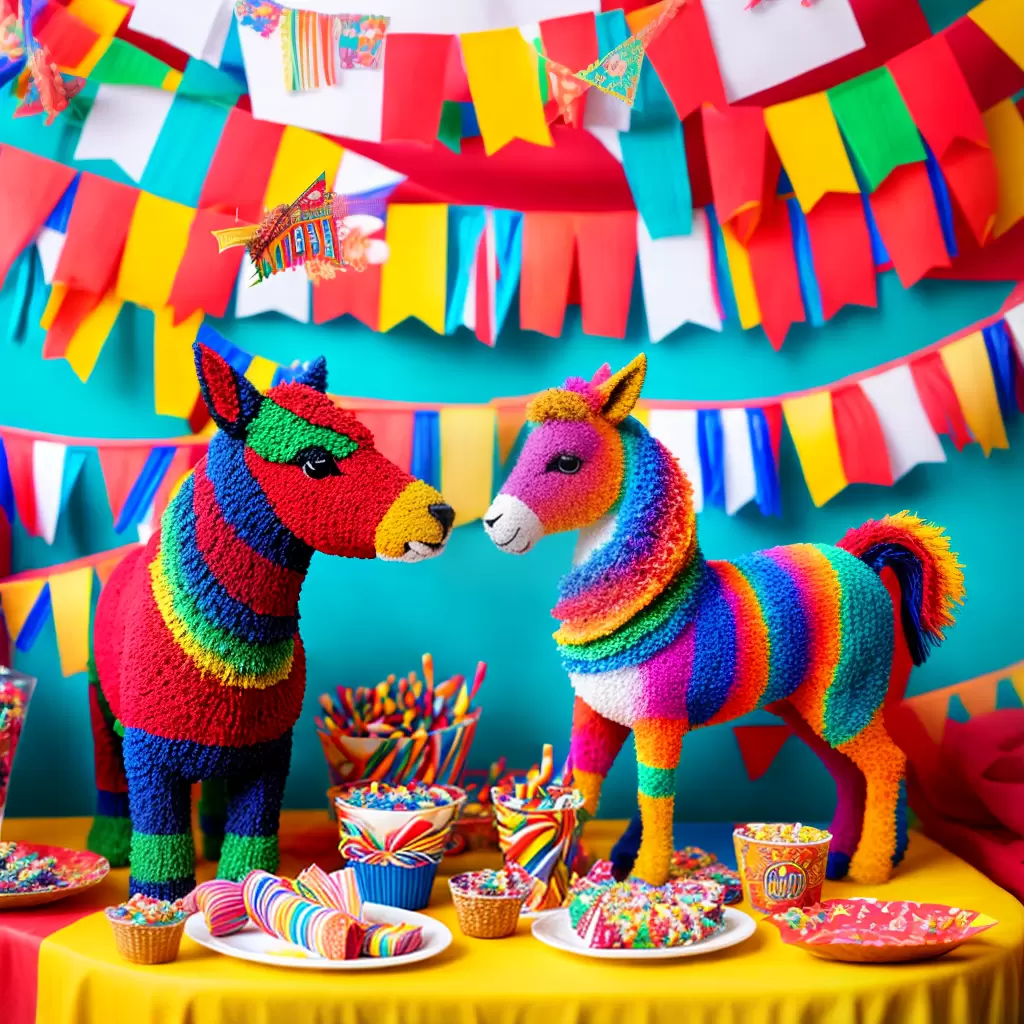 Fotos pinata colorida festa mexicana 2