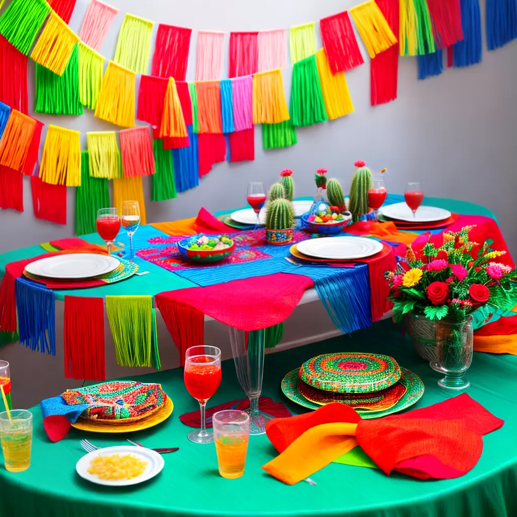 Fotos festa mexicana decoracao colorida papel picado pinata