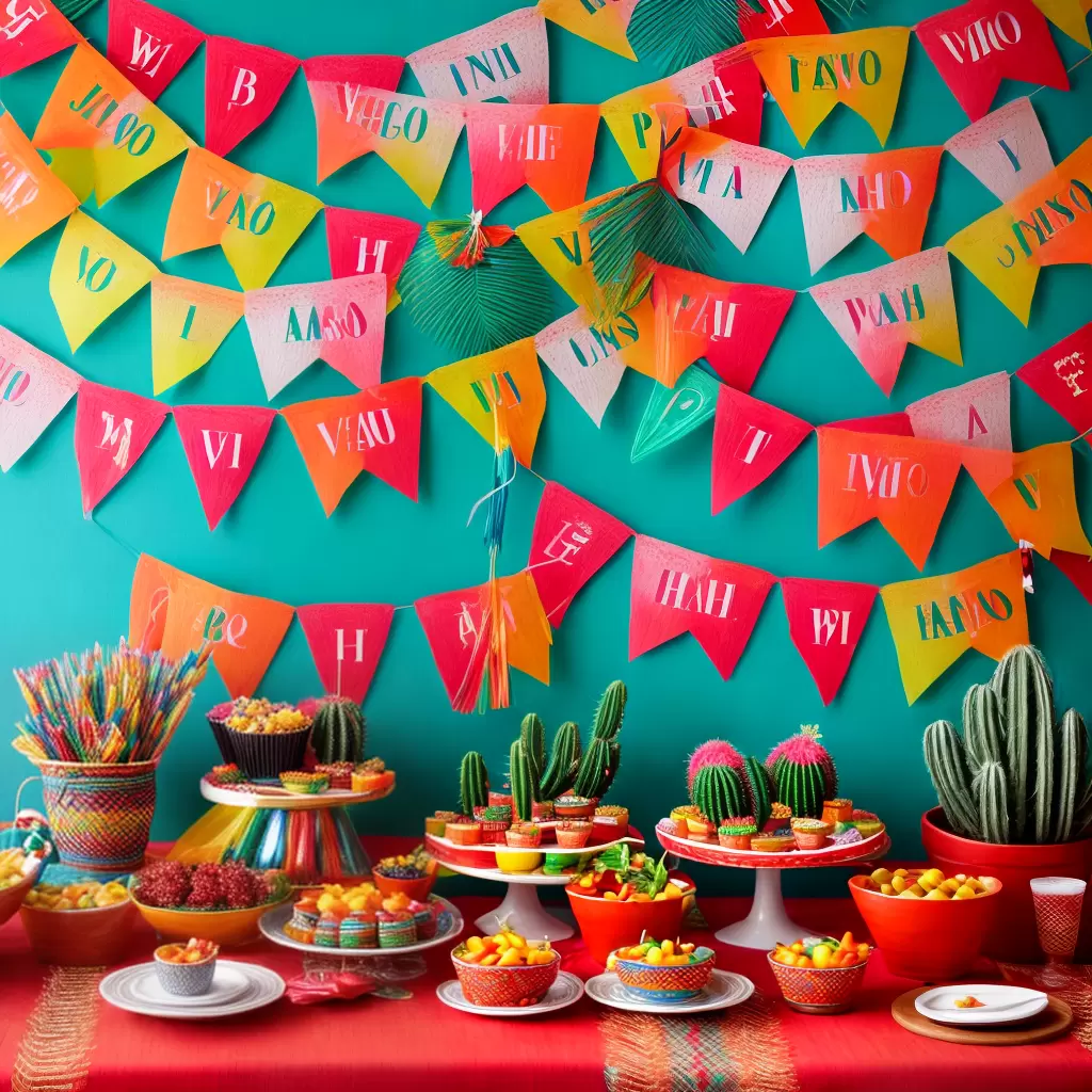 Fotos festa mexicana decoracoes tradicionais mesa colorida