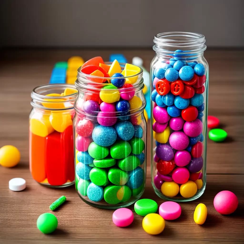 Fotos adivinhe quantidade doces brinquedos